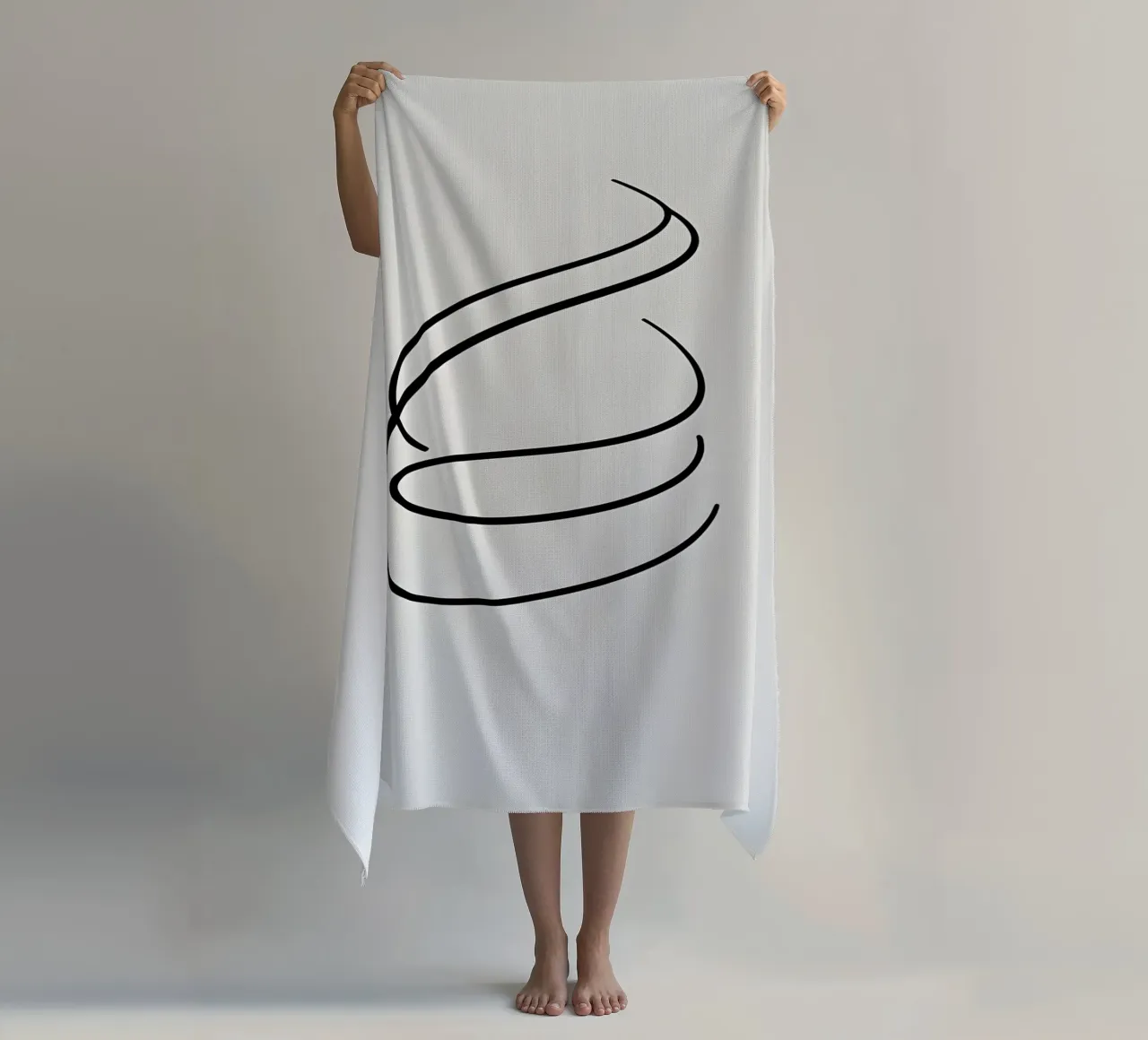 Linea curva singola telo mare da LIFESTYLE OBJECTS