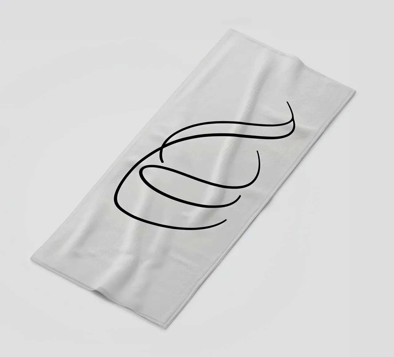 Linea curva singola telo mare da LIFESTYLE OBJECTS