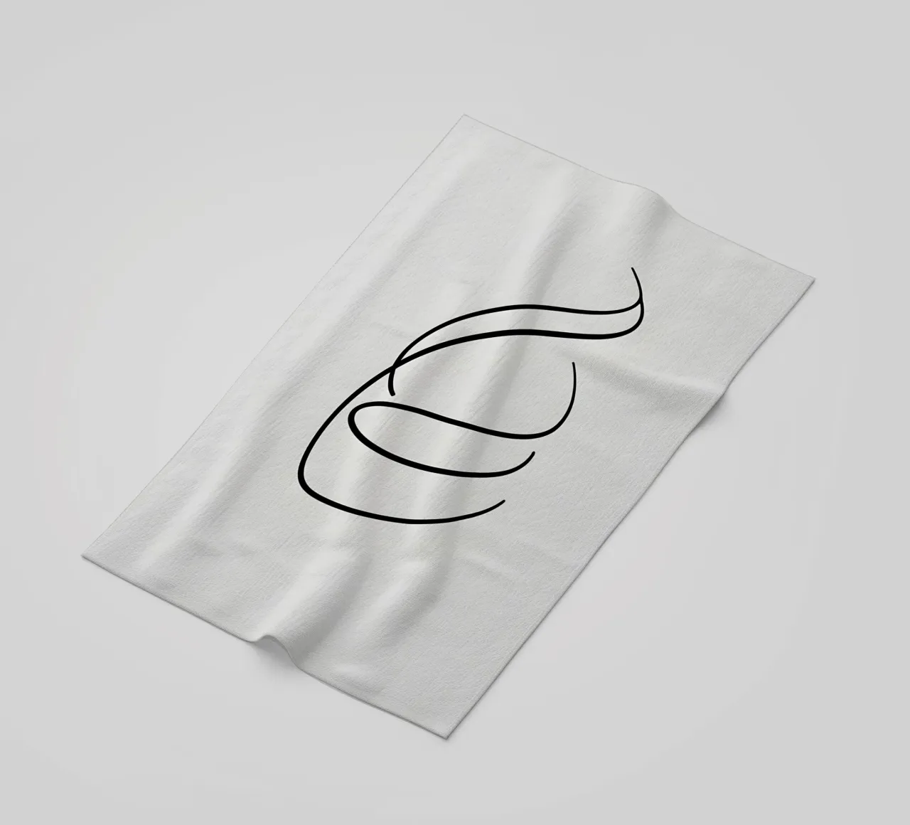 Linea curva singola telo mare da LIFESTYLE OBJECTS