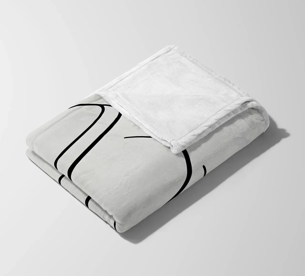 Linea curva singola coperta in pile da LIFESTYLE OBJECTS