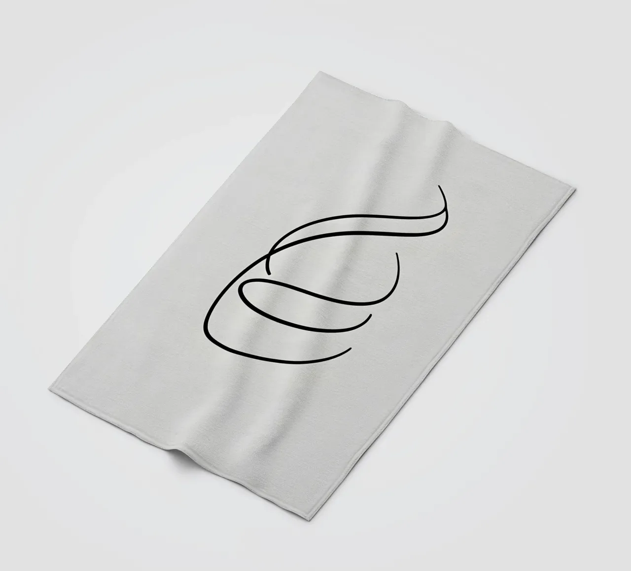 Linea curva singola coperta in pile da LIFESTYLE OBJECTS