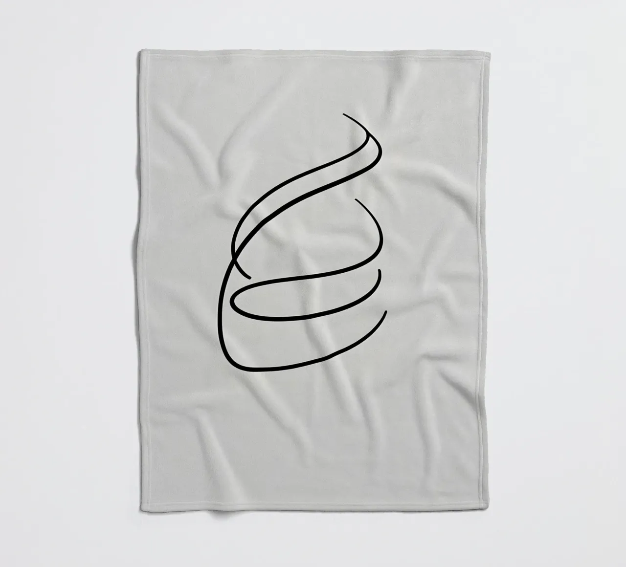 Linea curva singola coperta in pile da LIFESTYLE OBJECTS