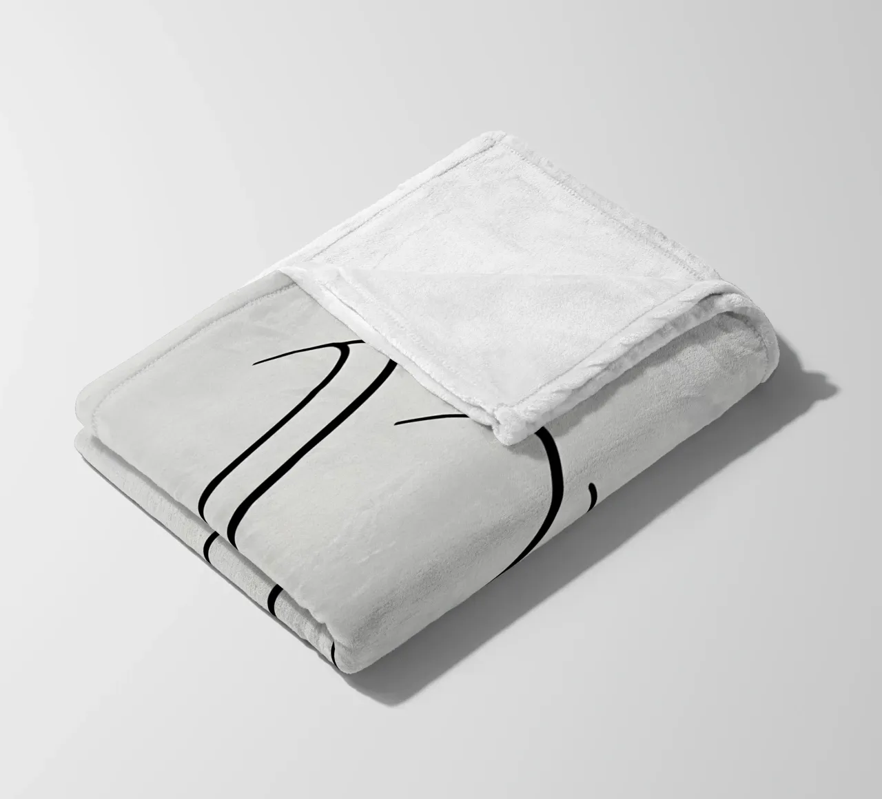 Linea curva singola coperta in pile da LIFESTYLE OBJECTS