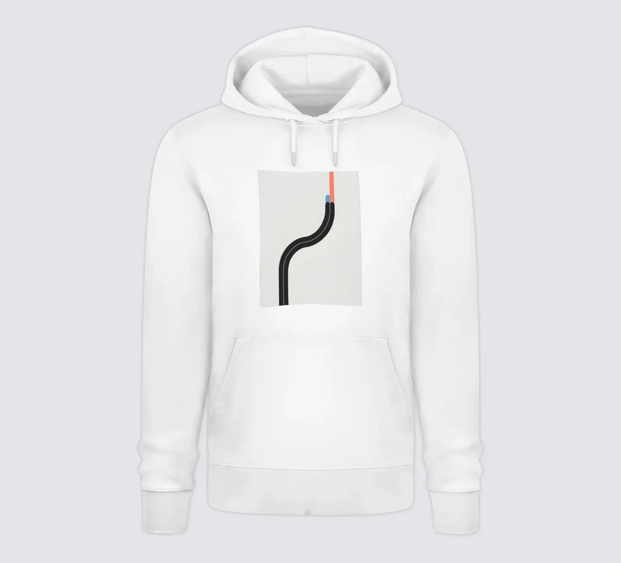 Linea curva singola felpa con cappuccio da LIFESTYLE OBJECTS