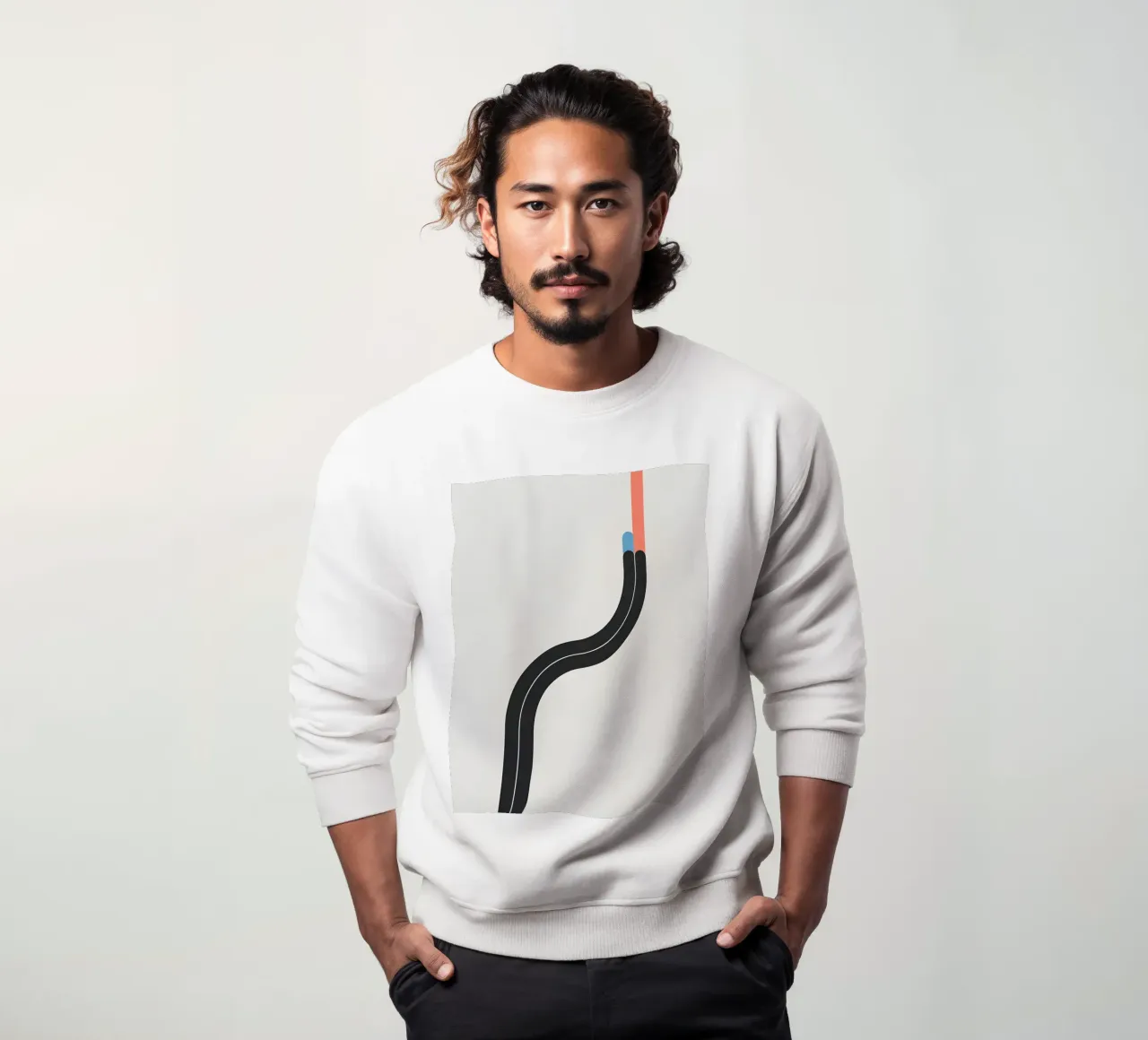 Linea curva singola felpa da LIFESTYLE OBJECTS