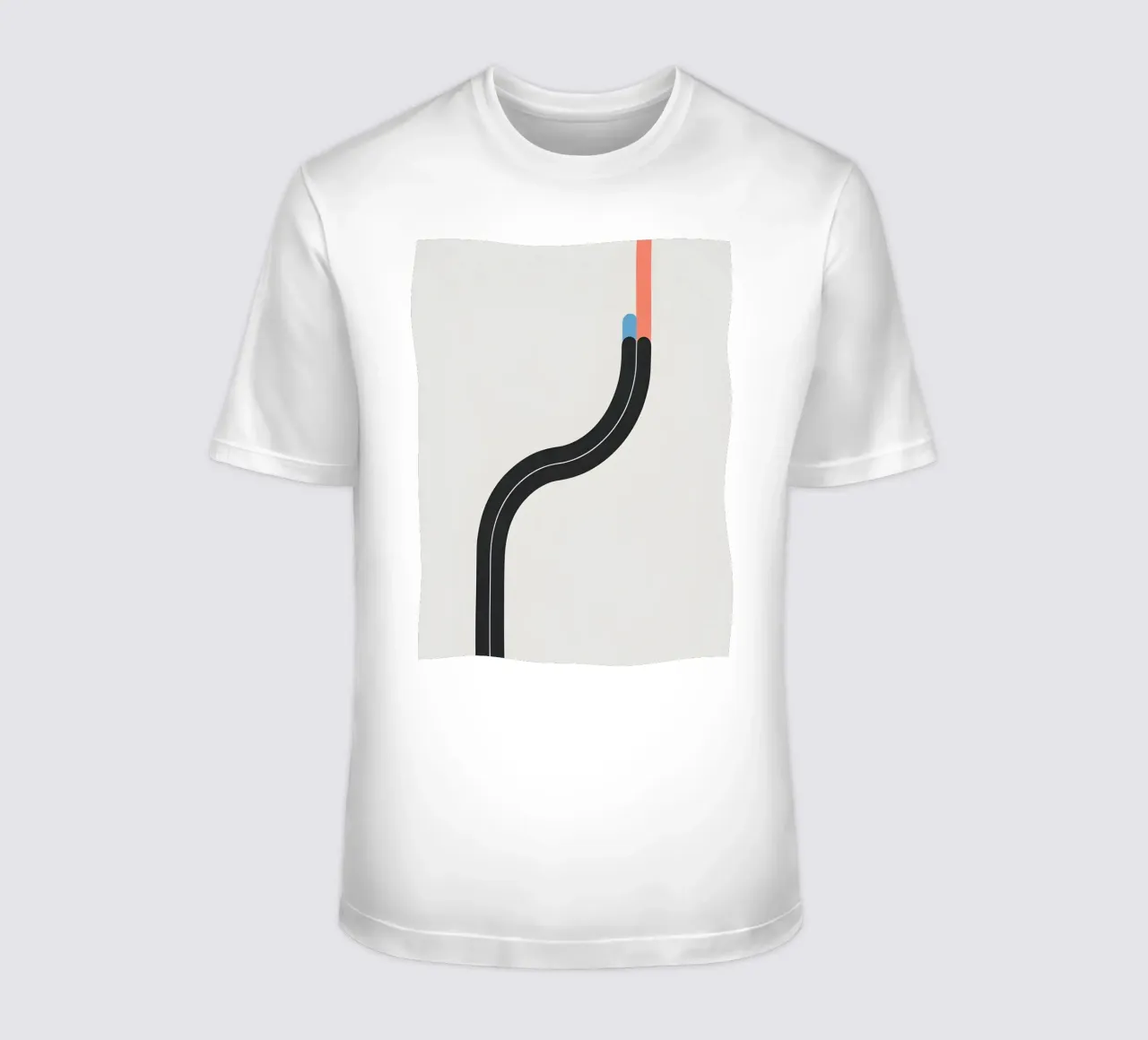 Linea curva singola t-shirt da LIFESTYLE OBJECTS