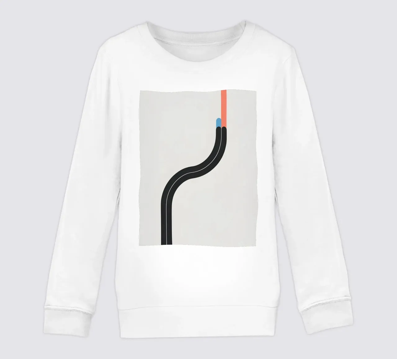 Línea curva simple sudadera para niño de LIFESTYLE OBJECTS