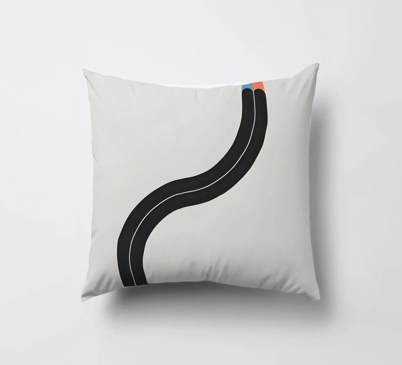 Linea curva singola cuscino da LIFESTYLE OBJECTS