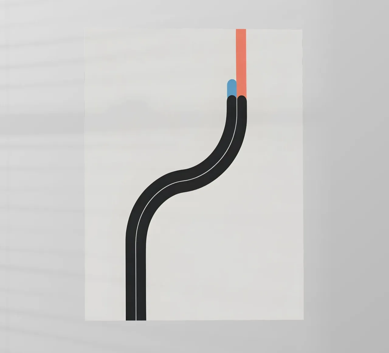 Línea curva simple lámina retroiluminada de LIFESTYLE OBJECTS