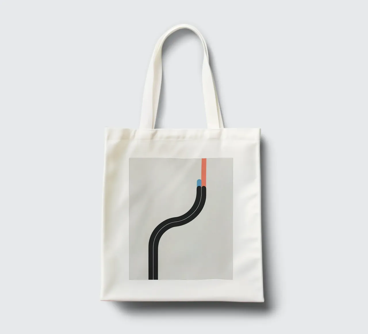 Linea curva singola borsa in juta da LIFESTYLE OBJECTS
