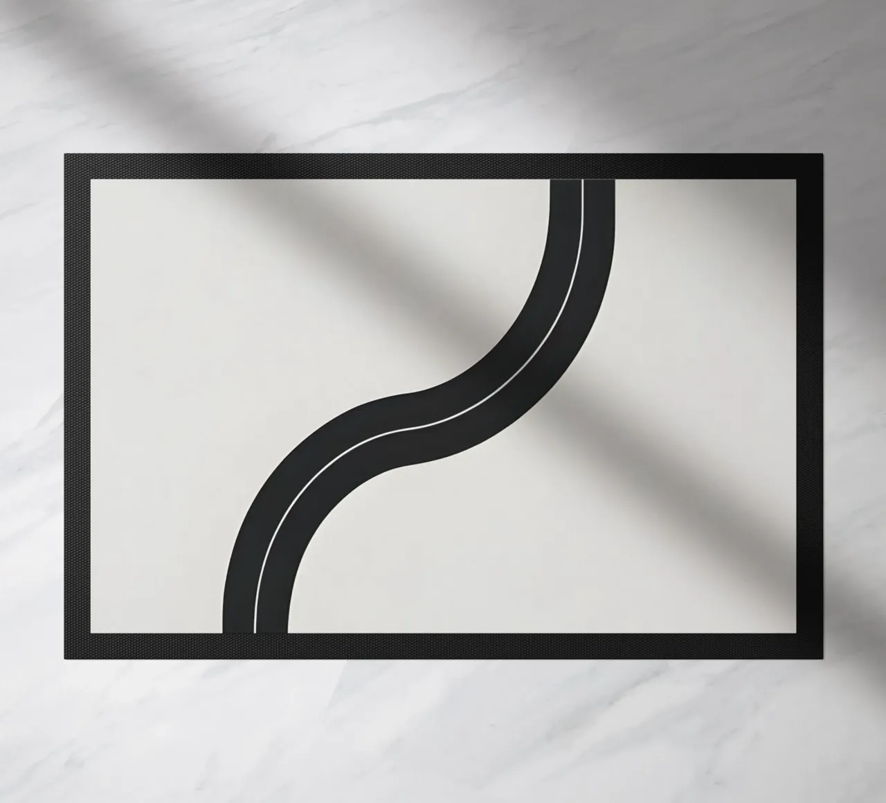 Línea curva simple felpudo de LIFESTYLE OBJECTS