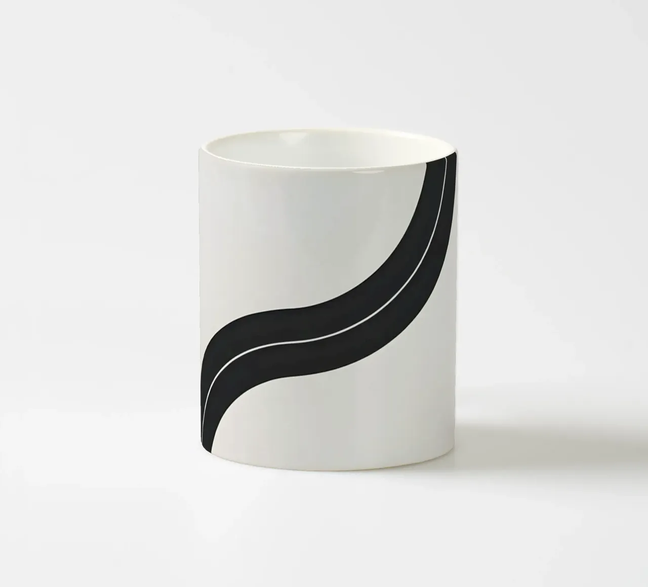 Linea curva singola tazza in ceramica da LIFESTYLE OBJECTS