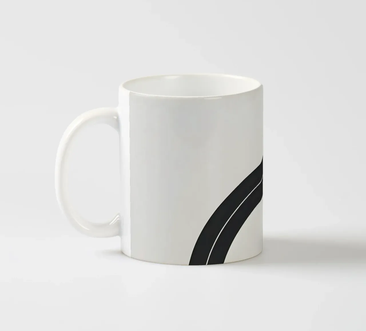Linea curva singola tazza in ceramica da LIFESTYLE OBJECTS