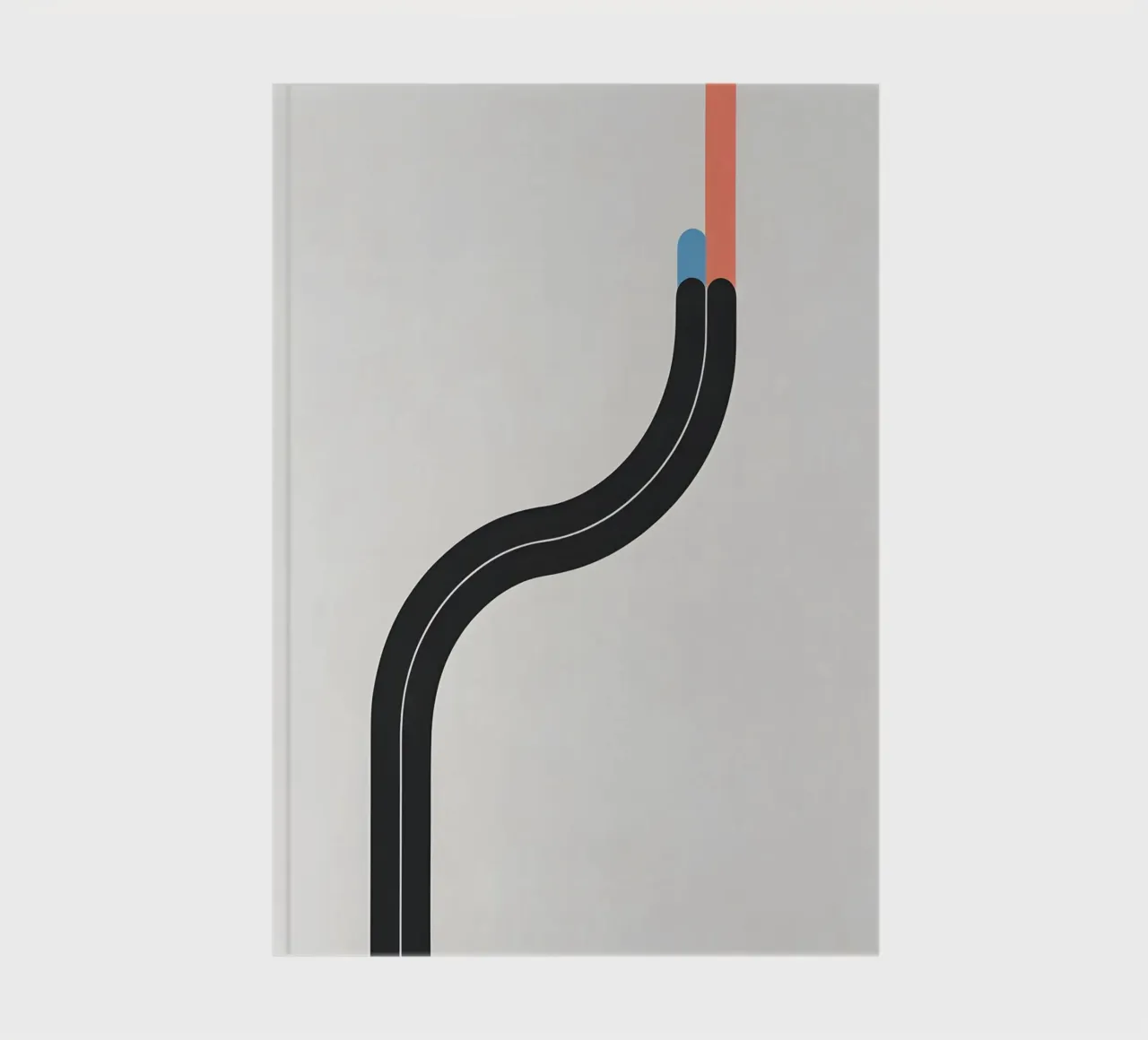 Single curved line notebook by LIFESTYLE OBJECTS