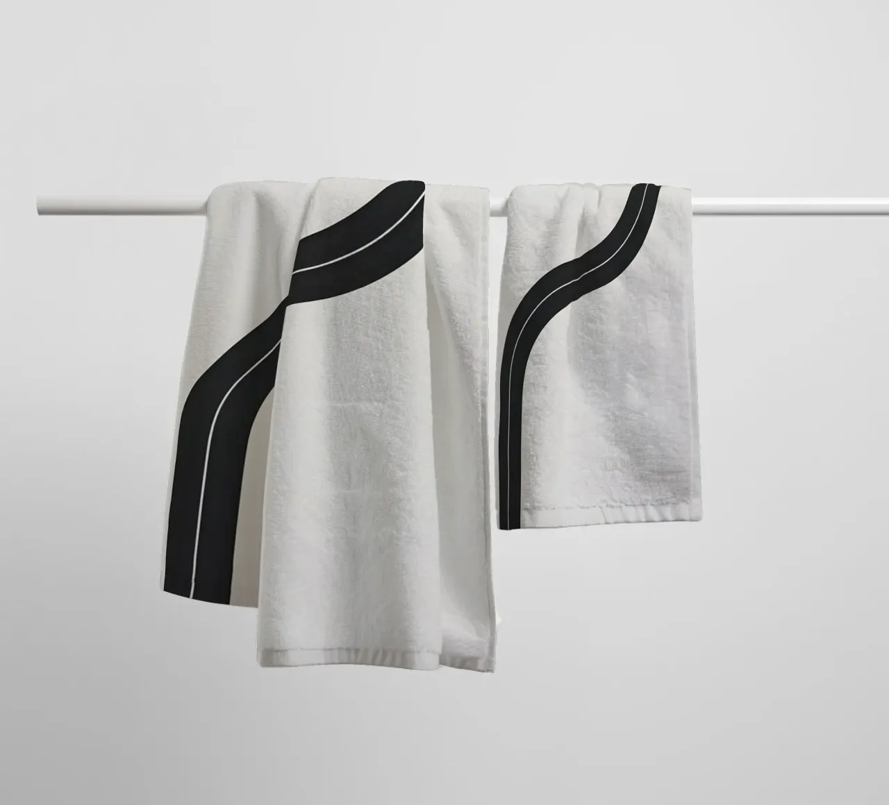 Línea curva simple toalla de baño de LIFESTYLE OBJECTS