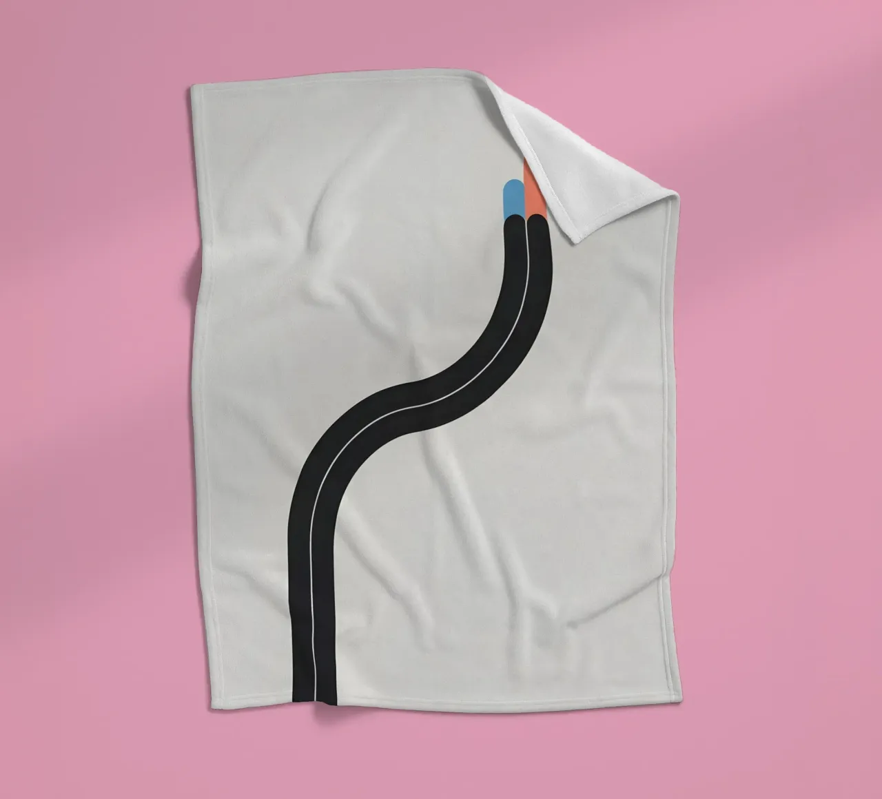Linea curva singola coperta in pile da LIFESTYLE OBJECTS