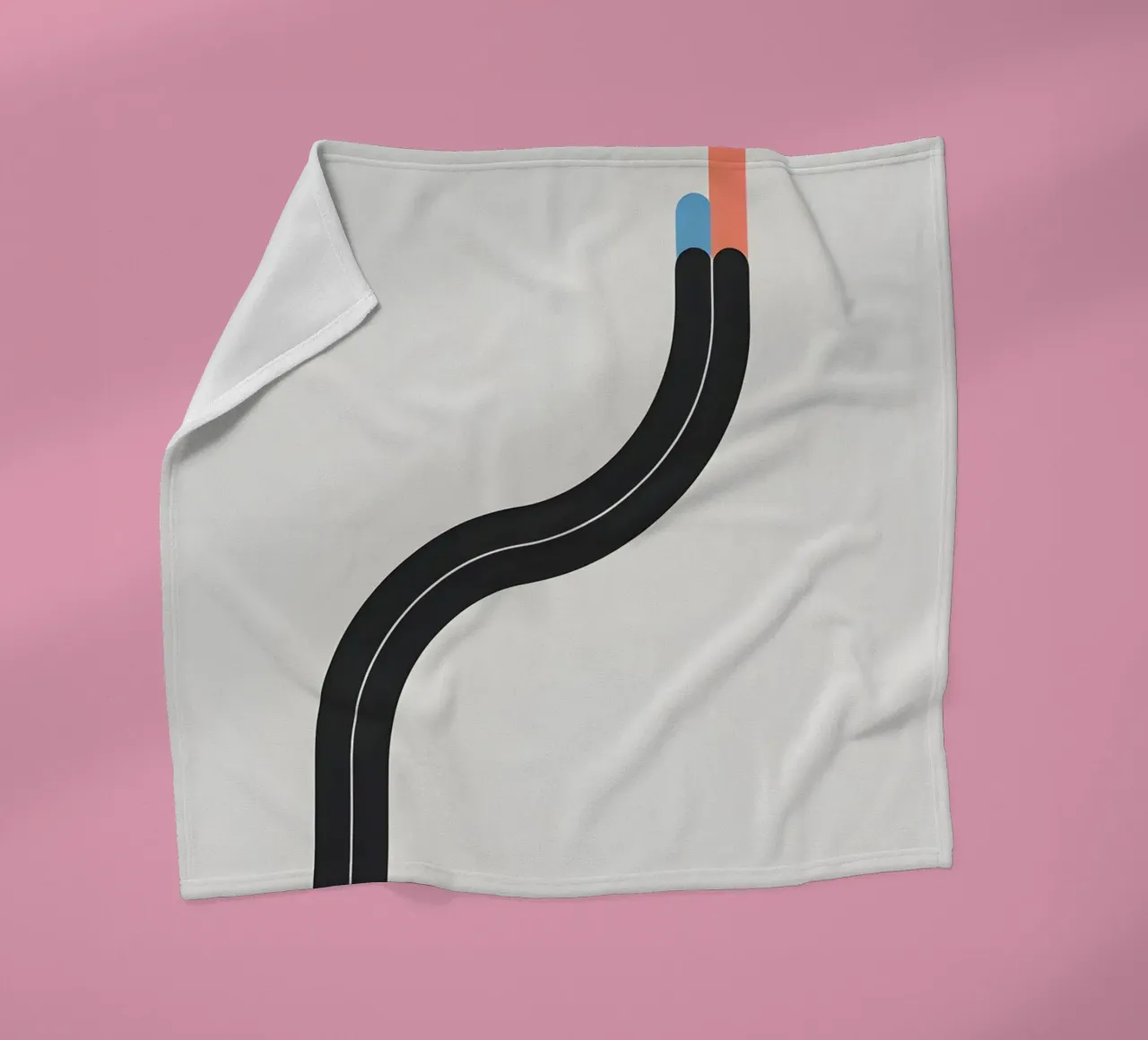 Linea curva singola coperta in pile da LIFESTYLE OBJECTS