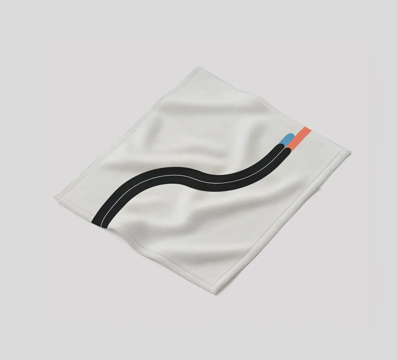 Linea curva singola coperta in pile da LIFESTYLE OBJECTS