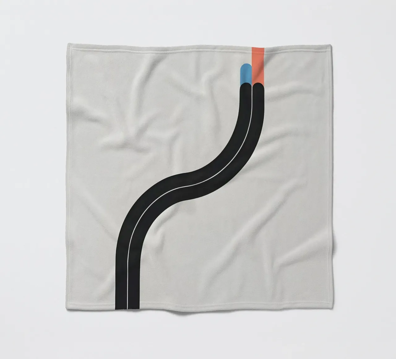 Linea curva singola coperta in pile da LIFESTYLE OBJECTS