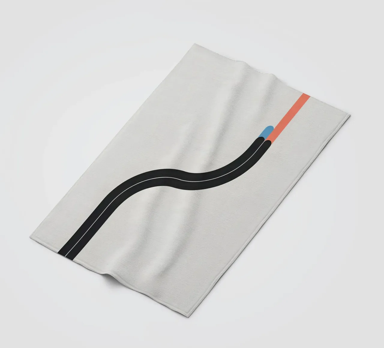 Linea curva singola coperta in pile da LIFESTYLE OBJECTS