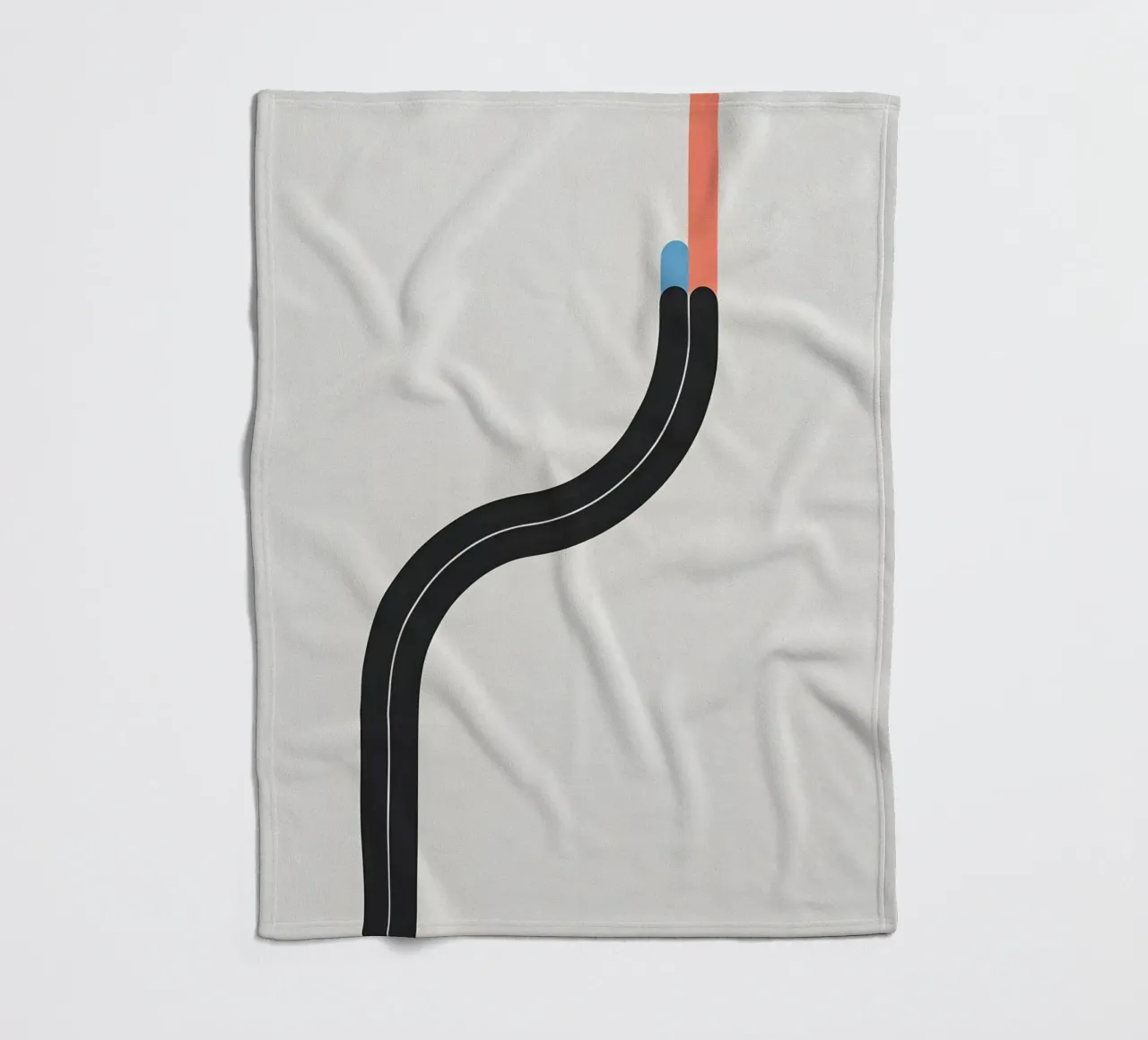 Linea curva singola coperta in pile da LIFESTYLE OBJECTS