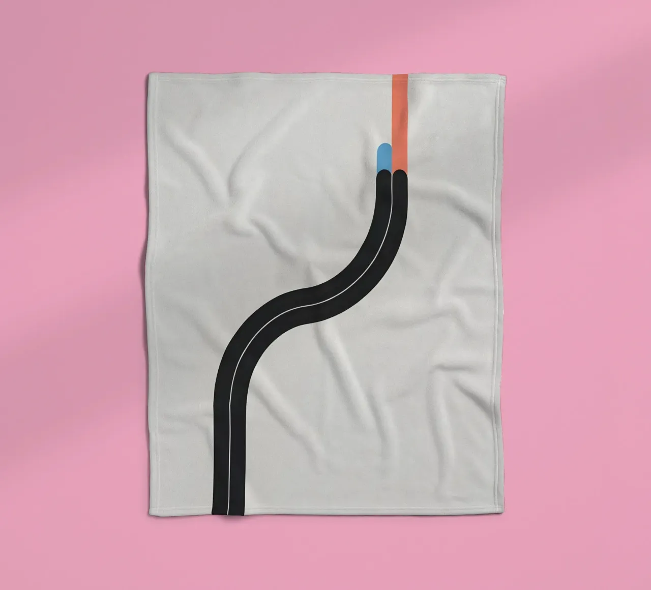 Linea curva singola coperta in pile da LIFESTYLE OBJECTS
