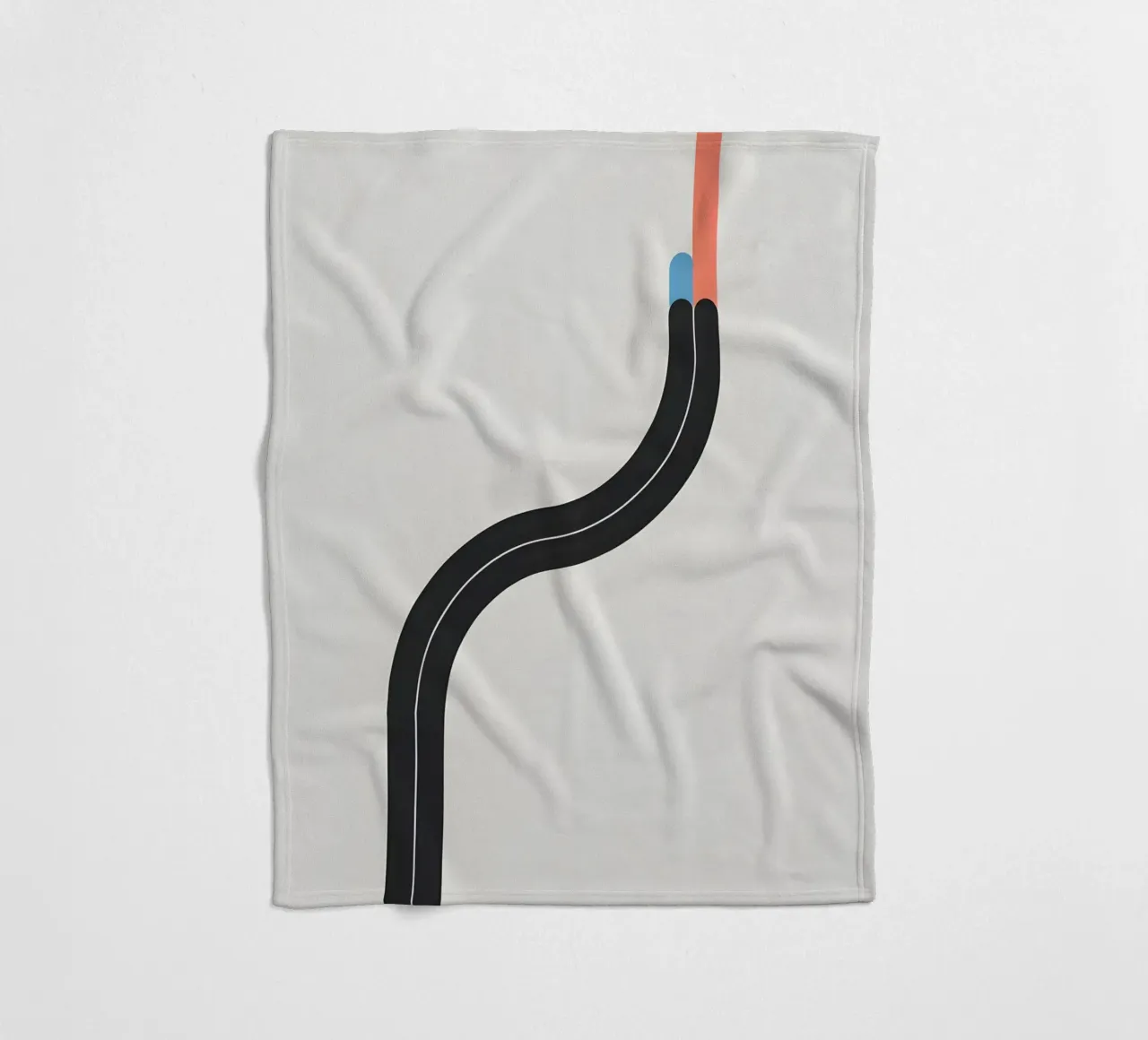 Linea curva singola coperta in pile da LIFESTYLE OBJECTS