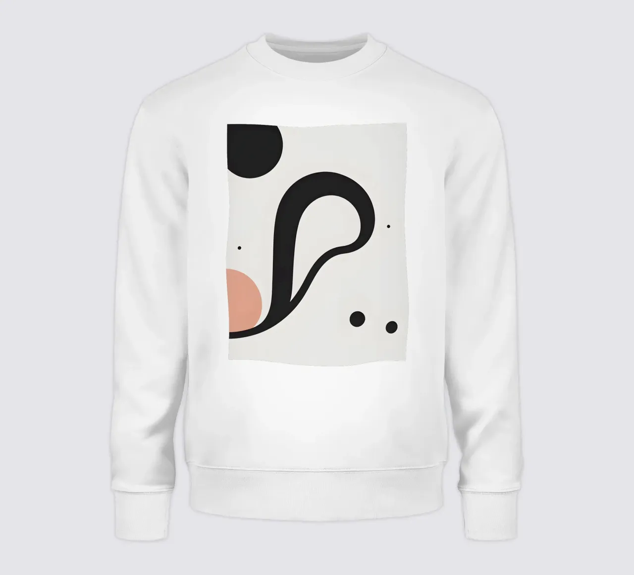 Single curved line sweatshirt by LIFESTYLE OBJECTS