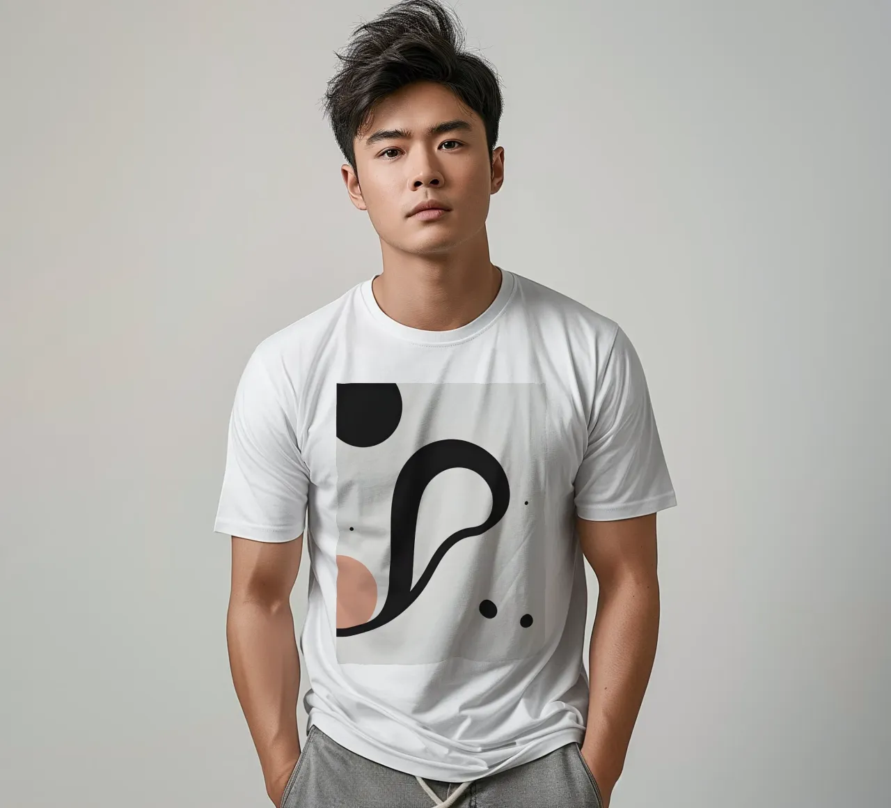 Linea curva singola t-shirt da LIFESTYLE OBJECTS
