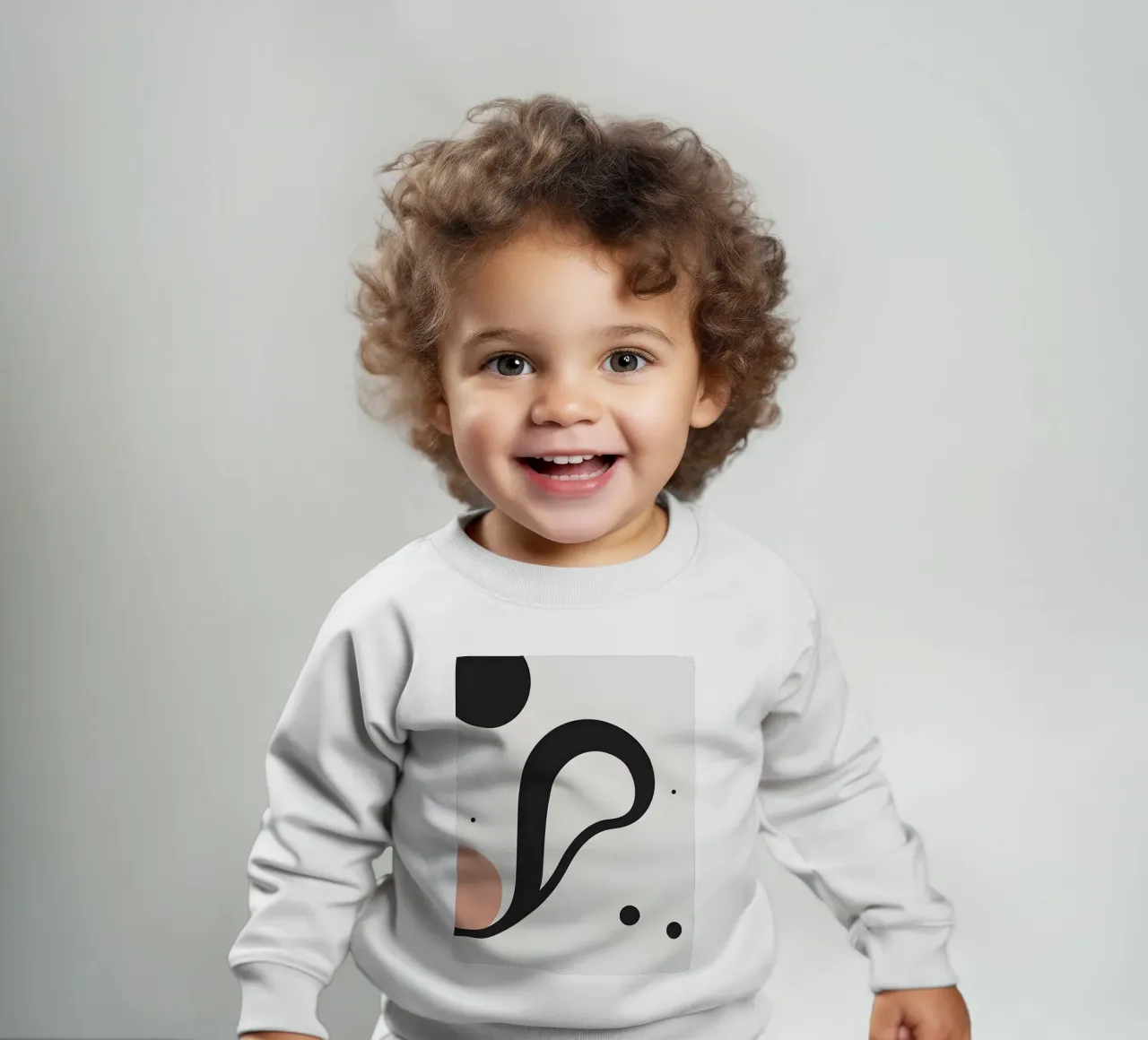 Linea curva singola felpa neonato da LIFESTYLE OBJECTS