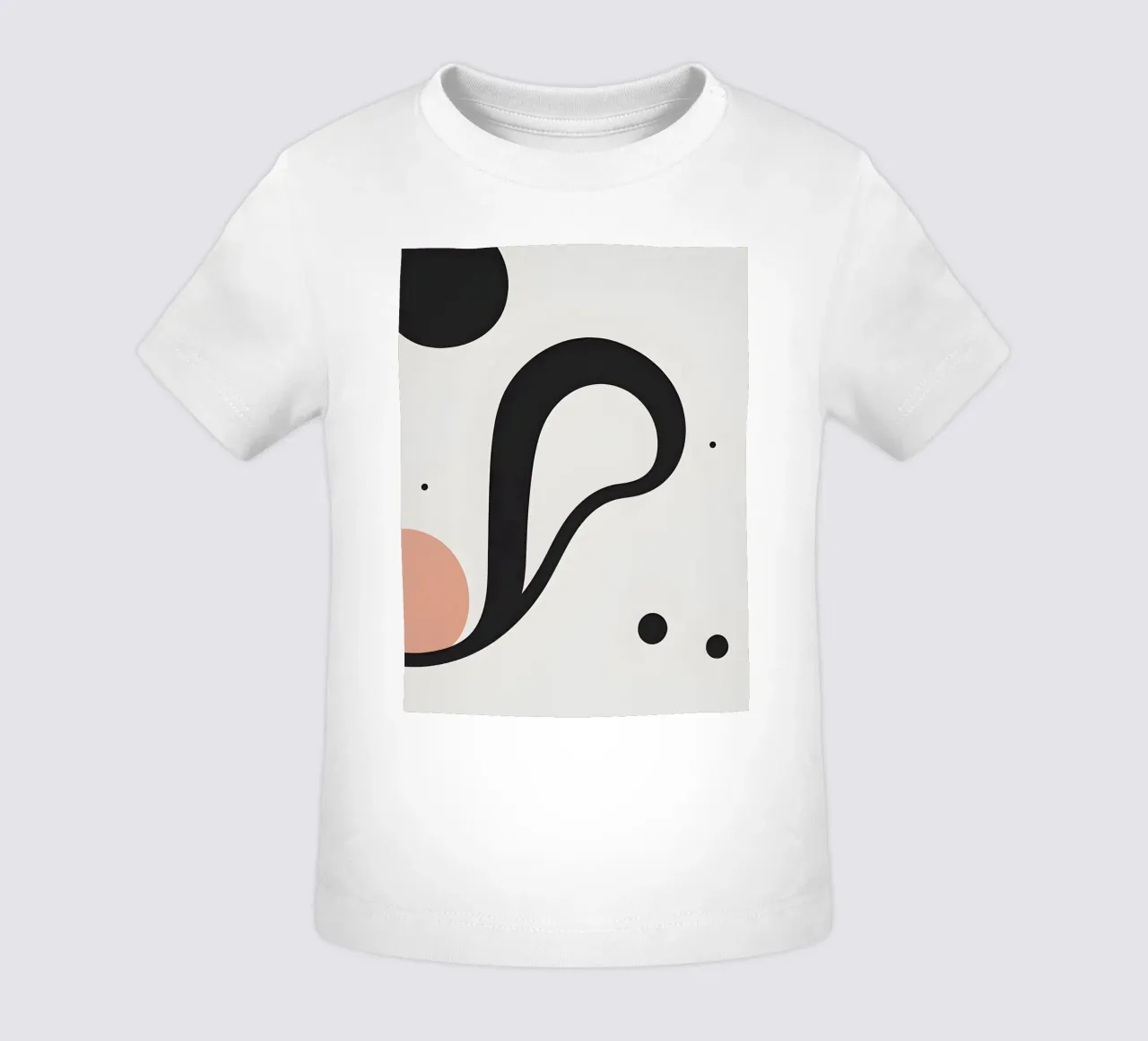 Linea curva singola maglietta neonato da LIFESTYLE OBJECTS
