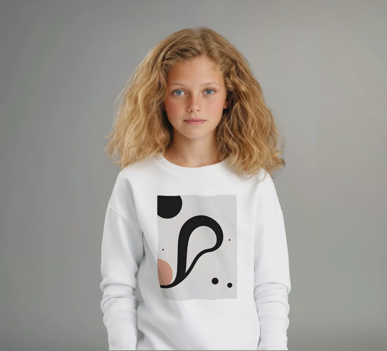 Línea curva simple sudadera para niño de LIFESTYLE OBJECTS