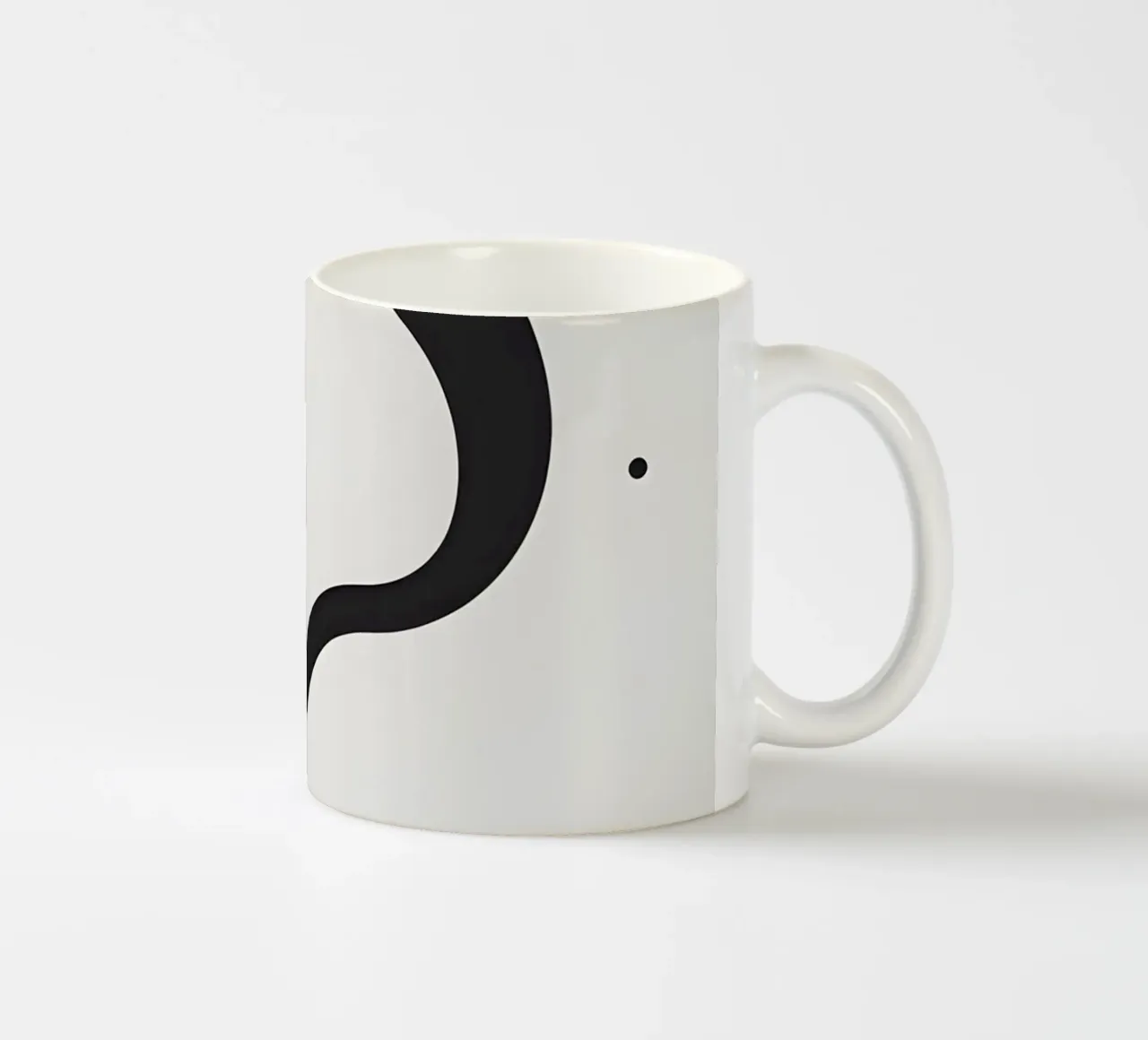 Linea curva singola tazza in ceramica da LIFESTYLE OBJECTS