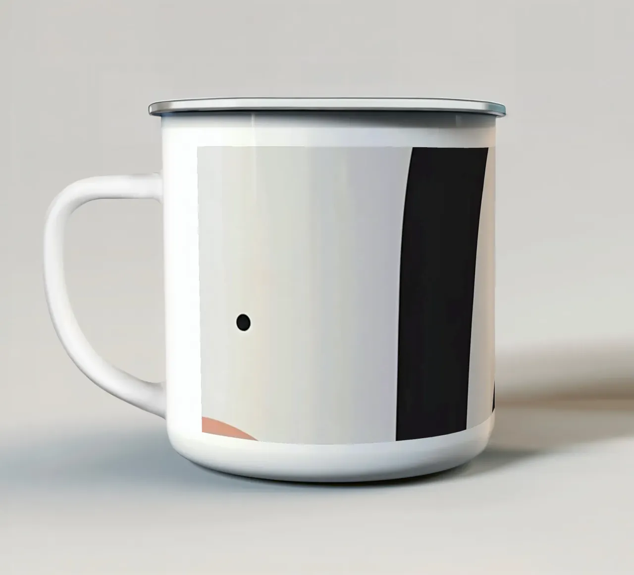 Linea curva singola tazza in smalto da LIFESTYLE OBJECTS