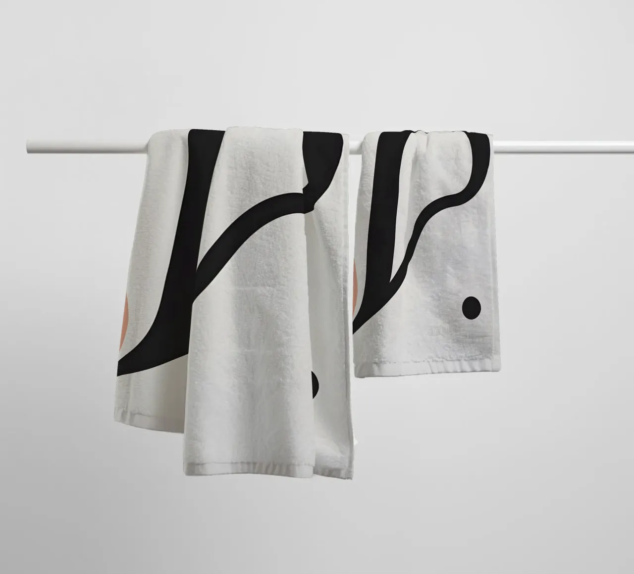 Linea curva singola asciugamano da bagno da LIFESTYLE OBJECTS