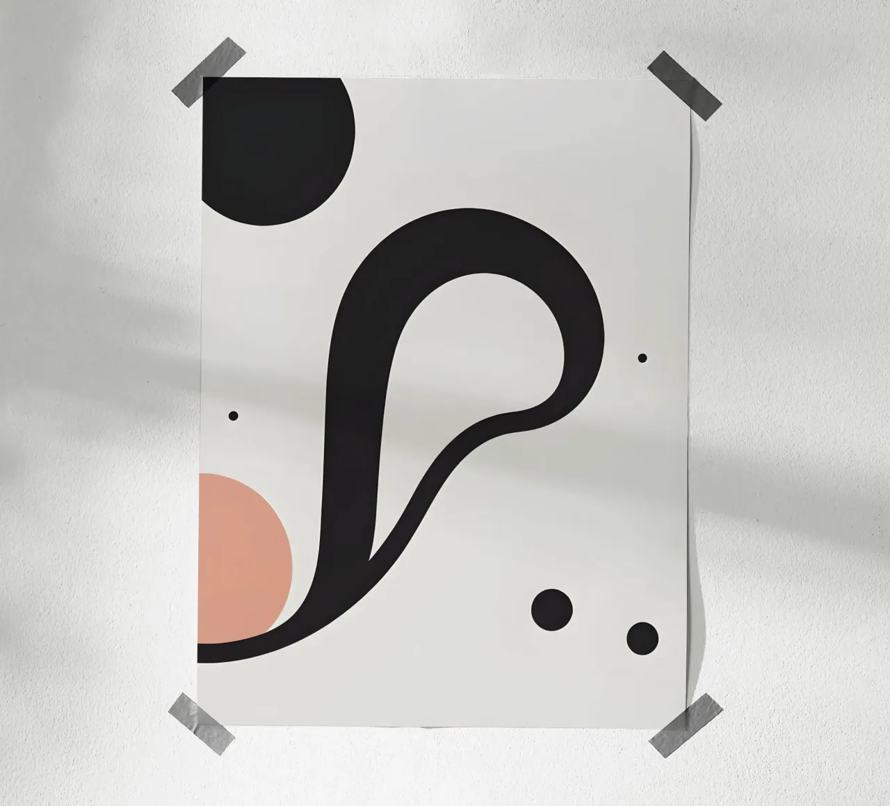 Linea curva singola carta hahnemühle da LIFESTYLE OBJECTS
