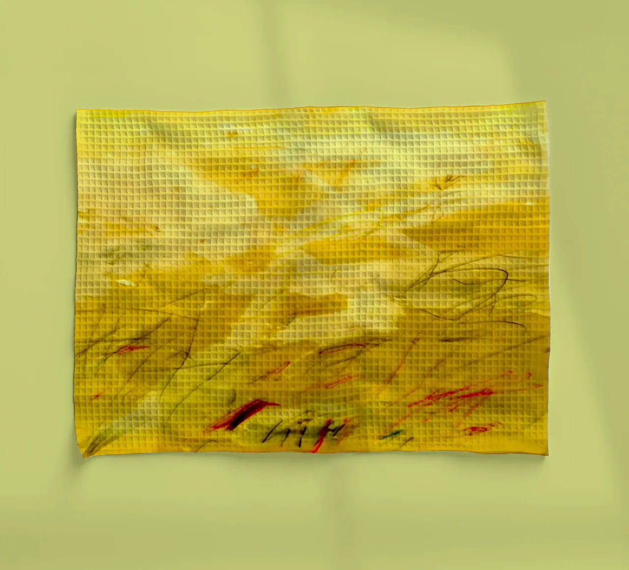 Cy Twombly Jaune Sans titre 1957 torchon de Albertopant