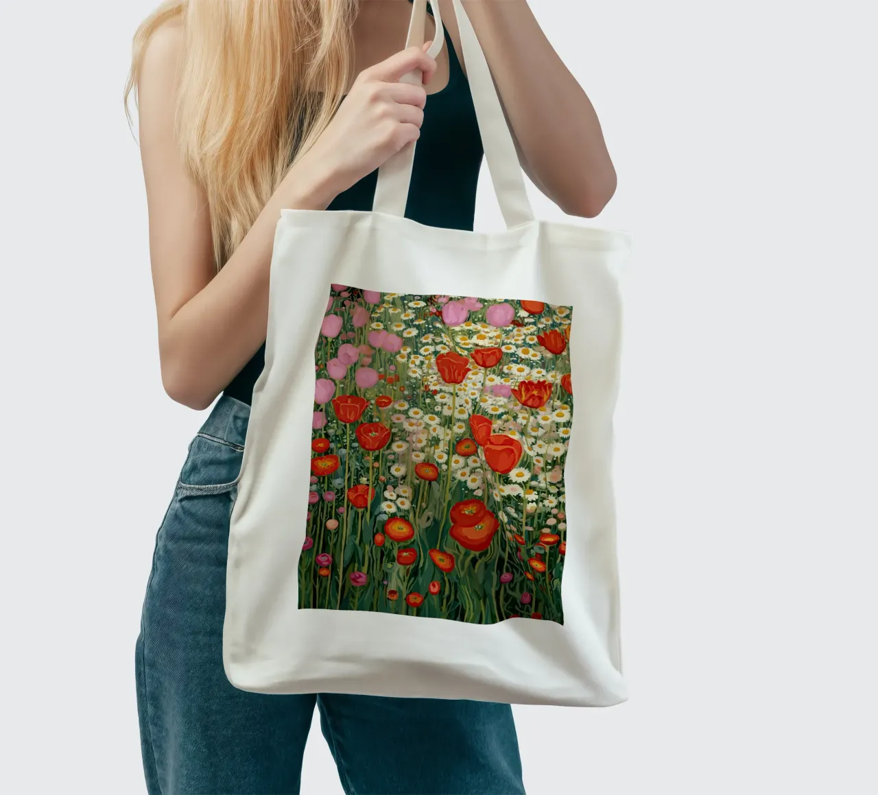 Soft Steps Through Spring borsa in juta da Amelie Rose