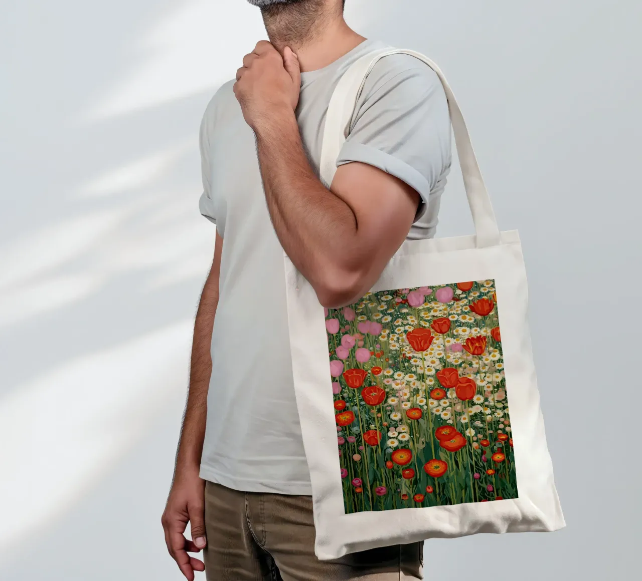 Soft Steps Through Spring borsa in juta da Amelie Rose