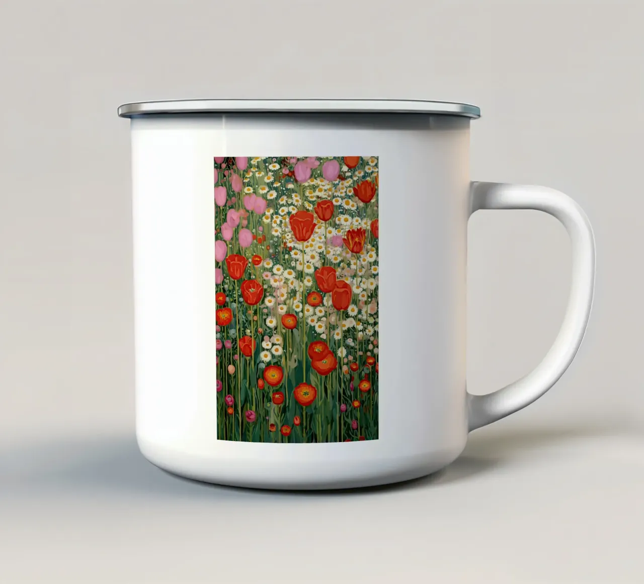Soft Steps Through Spring tazza in smalto da Amelie Rose