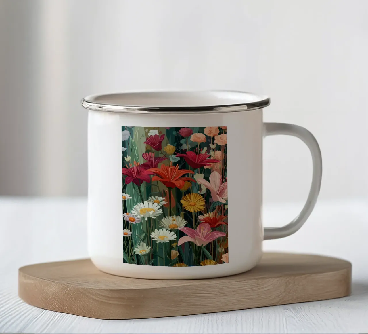 Lily Warmth, Daisy Calm tazza in smalto da Amelie Rose