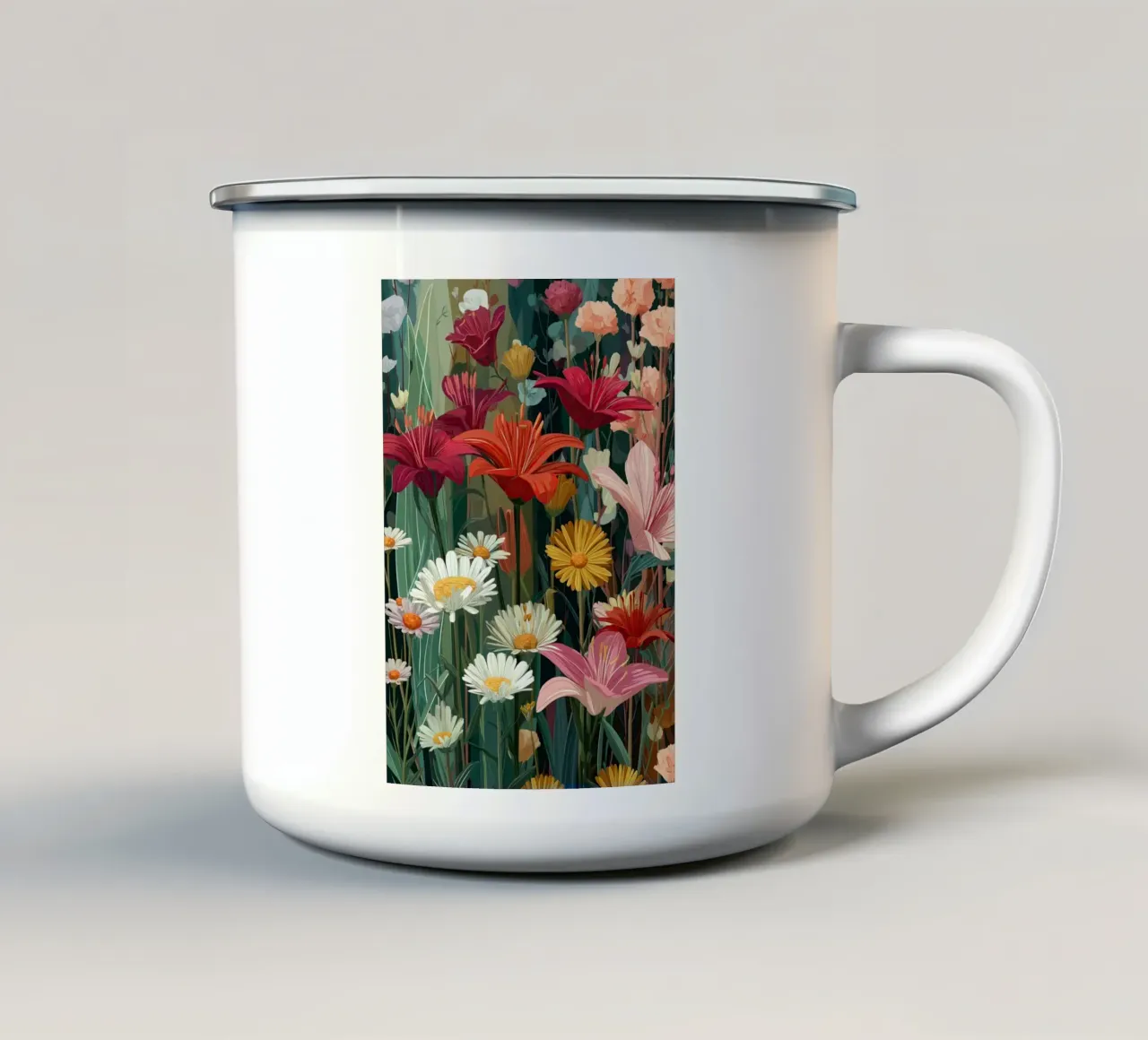 Lily Warmth, Daisy Calm tazza in smalto da Amelie Rose