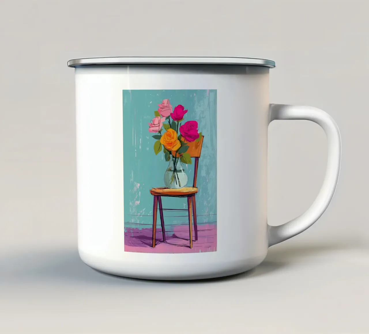 Everyday Grace in a Vase tazza in smalto da Amelie Rose