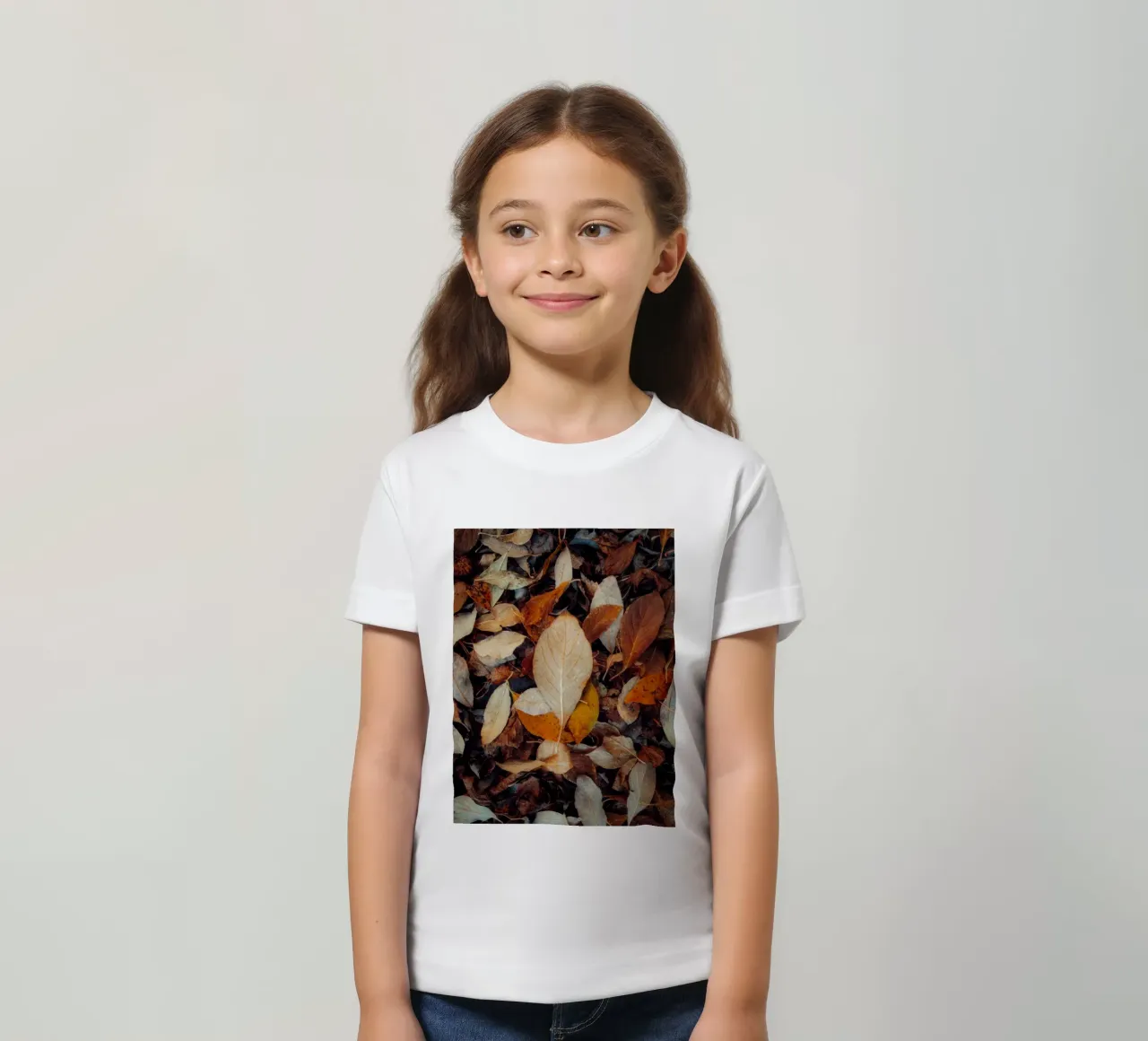 una foglia rossa t-shirt bambini da Earthly Visions