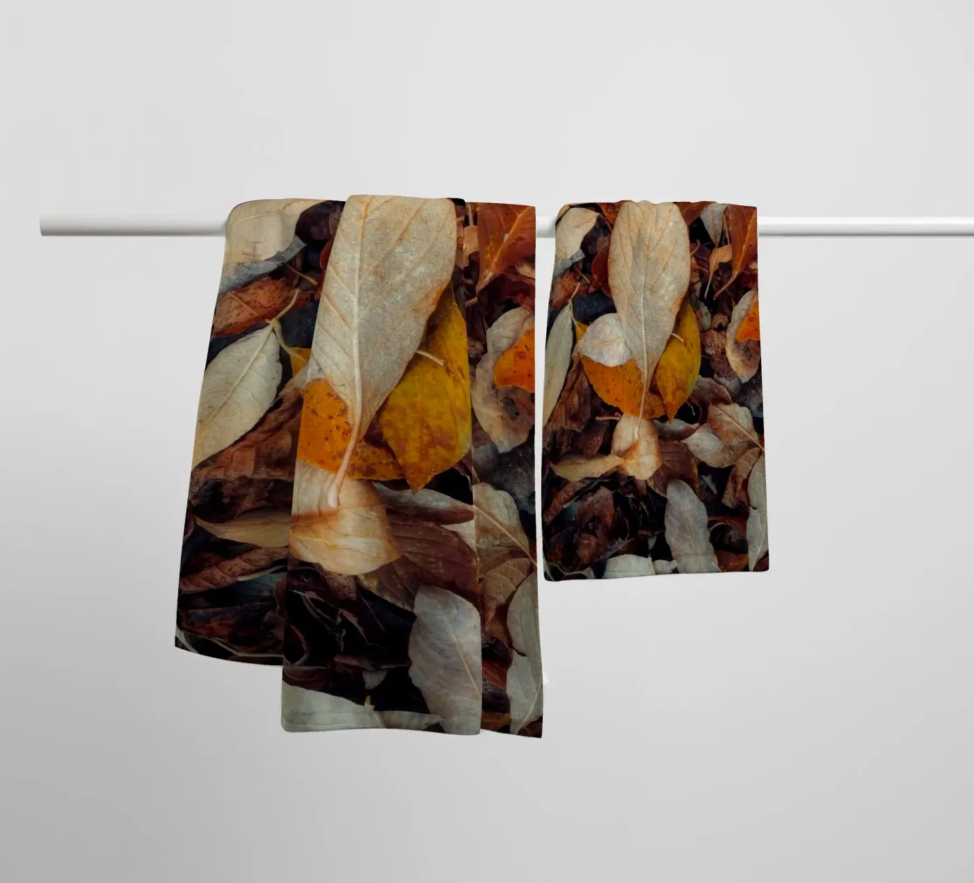 a red leaf towel by Earthly Visions