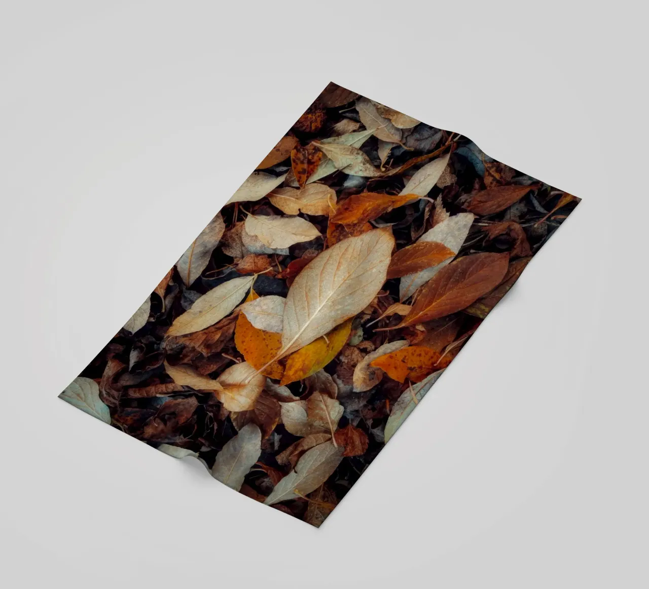 una foglia rossa telo mare da Earthly Visions