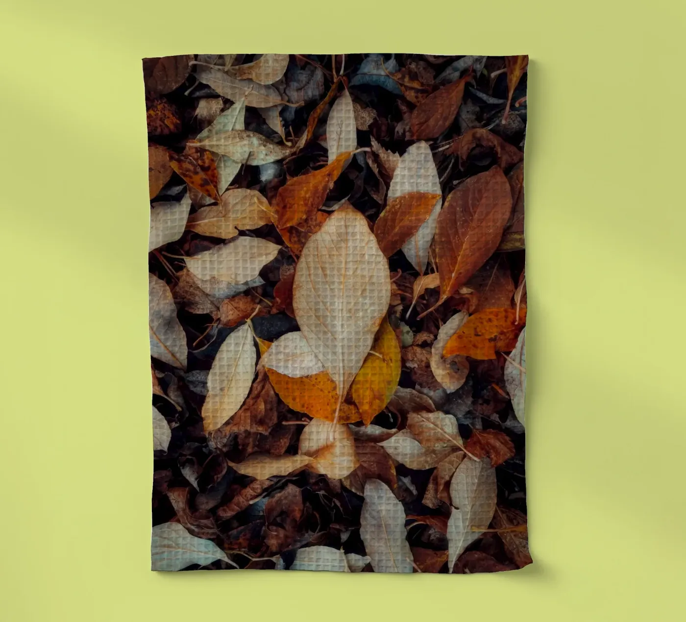 a red leaf tea towel by Earthly Visions