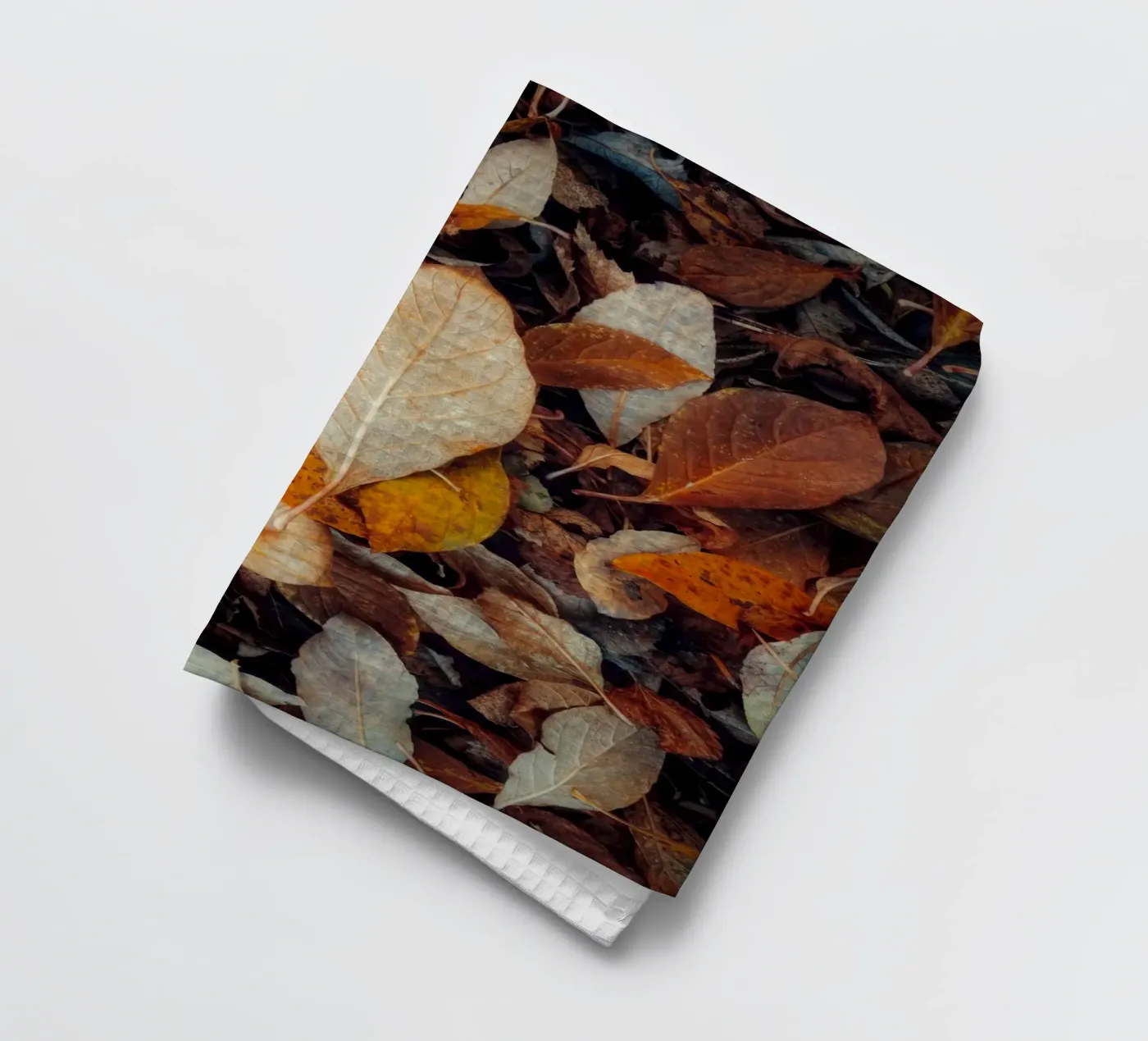 a red leaf tea towel by Earthly Visions