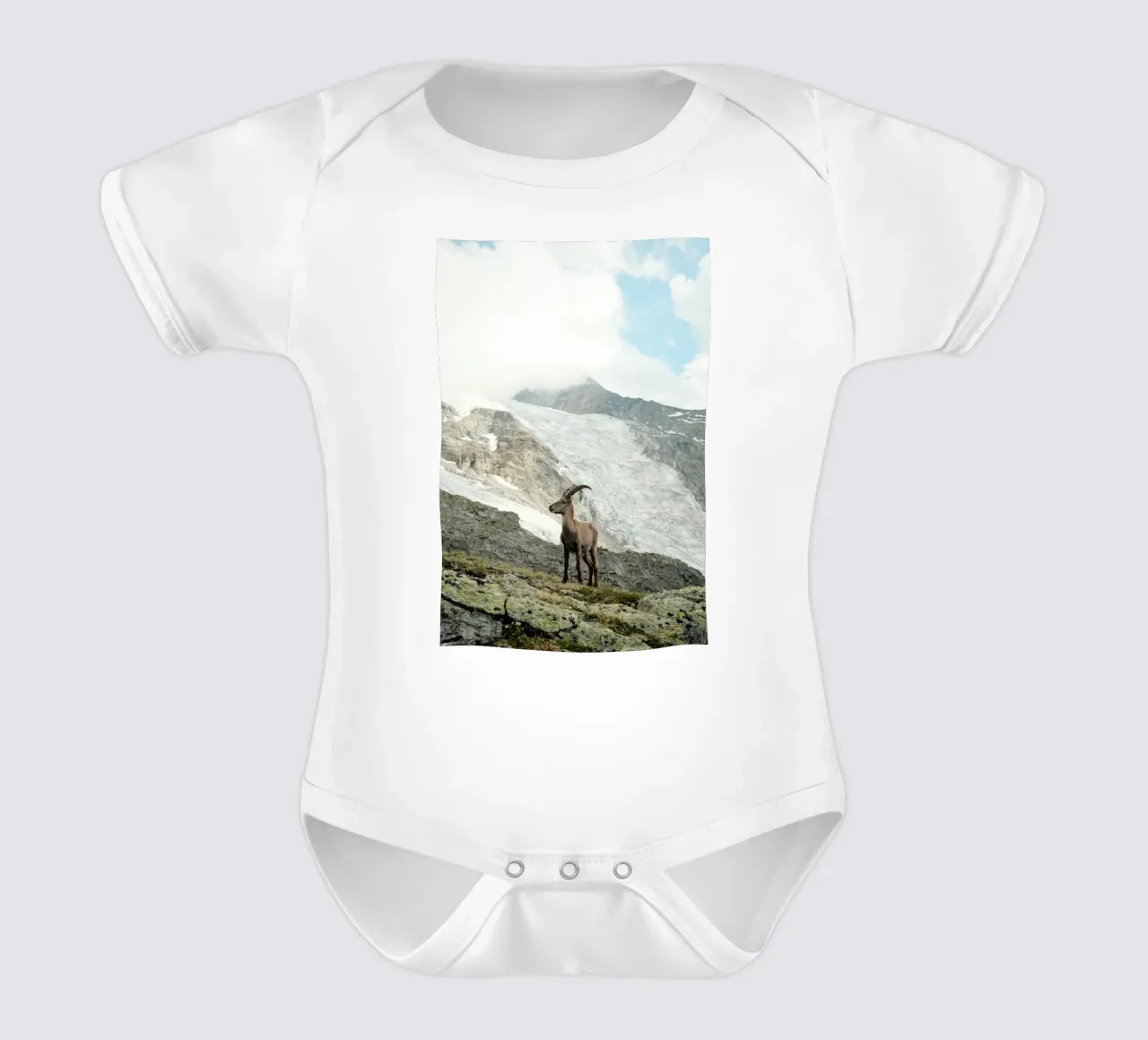 Ibex of Wallis body neonato maniche corte da FujiSwiss