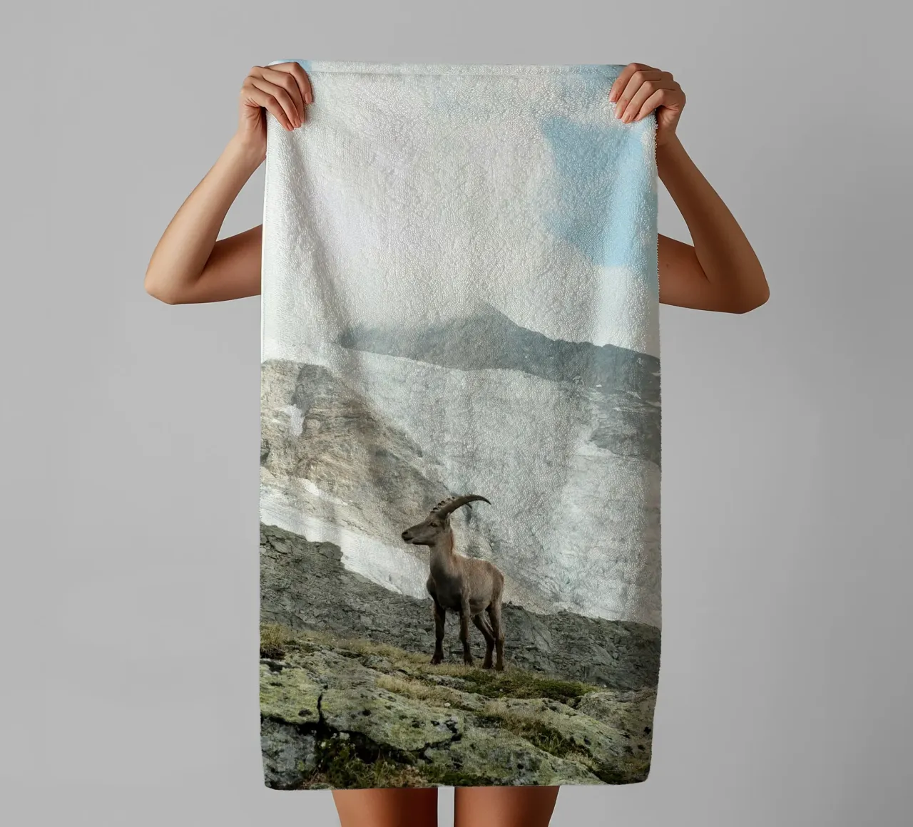 Ibex of Wallis asciugamano da bagno da FujiSwiss